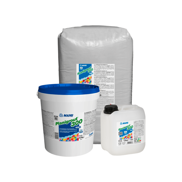 PLANIGROUT 300 (KIT A+B+C 12,2Kg) - Malta epossidica tricomponente, di consistenza fluida, per ancoraggi.