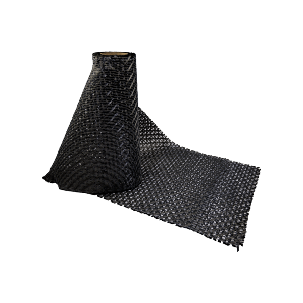 MAPEWRAP C QUADRI-AX 380/42 (Rotolo 50Mt x 42Cm 380Gr/Mq) - Tessuto quadriassiale bilanciato in fibra di carbonio ad alta resistenza con elevato modulo elastico.