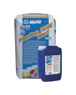 PLANITOP HDM MAXI (KIT A+B 31,25Kg) - Malta cementizia premiscelata bicomponente, a base di leganti a reattività pozzolanica, fibrorinforzata ad elevata duttilità, per il rinforzo strutturale “armato” da impiegarsi in abbinamento alle reti della gamma MAPEGRID e per la regolarizzazione di supporti in calcestruzzo e muratura.