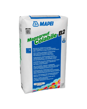 MAPEGROUT COLABILE B2 (25Kg) - Betoncino cementizio colabile, fibrorinforzato e a ritiro compensato, per il ripristino di strutture in calcestruzzo