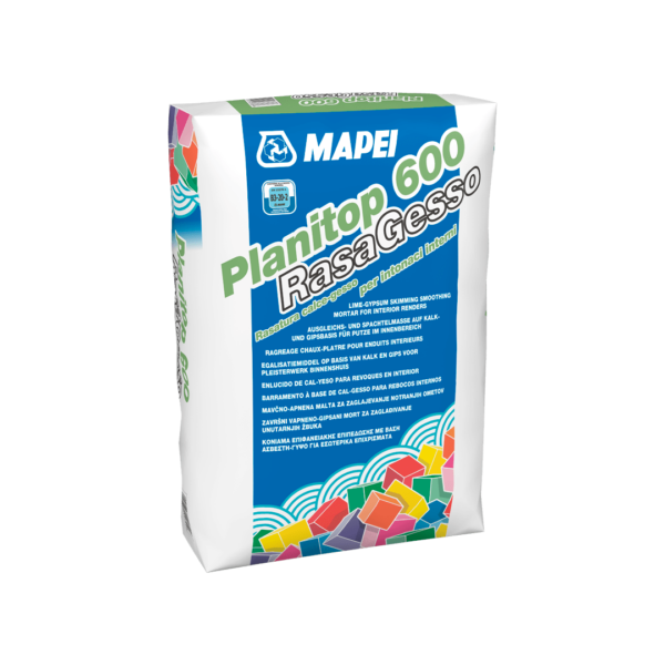 PLANITOP 600 RASAGESSO (BIANCO(PALLETS (50*15) 750Kg) - Rasatura calce-gesso per intonaci interni.