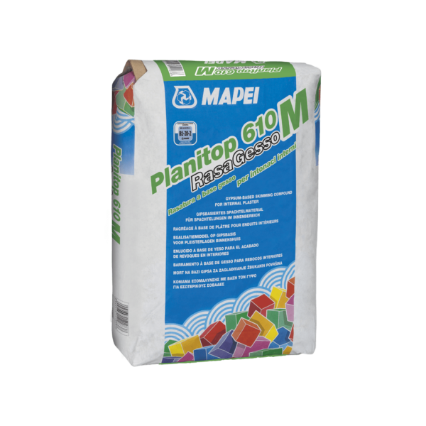 PLANITOP 610 RASAGESSO M (BIANCO(PALLETS (50*15) 750Kg) - Rasatura a base gesso per intonaci interni.