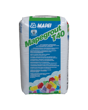 MAPEGROUT T40 (25Kg) - Malta tissotropica fibrorinforzata, a ritiro compensato, a media resistenza (40 MPa), per il risanamento del calcestruzzo.