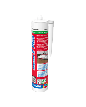 MAPESIL Z PLUS (Cartuccia 280Ml) - Sigillante siliconico acetico resistente alla muffa per sanitari, per movimenti fino al 20%.