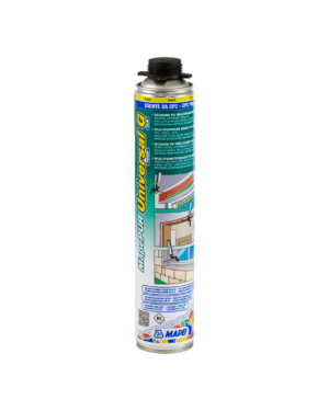 MAPEPUR UNIVERSAL FOAM G (Bomboletta 750Ml) - Schiuma poliuretanica autoespandente multifunzione per riempimento ed isolamento termo-acustico.