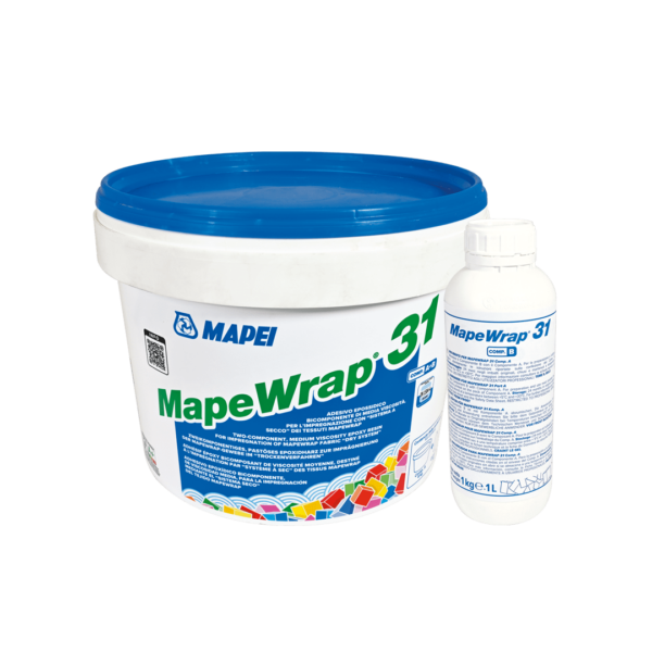 MAPEWRAP 31 (5Kg) - Adesivo epossidico bicomponente di media viscosità per l’impregnazione con “sistema a secco” dei tessuti MAPEWRAP.