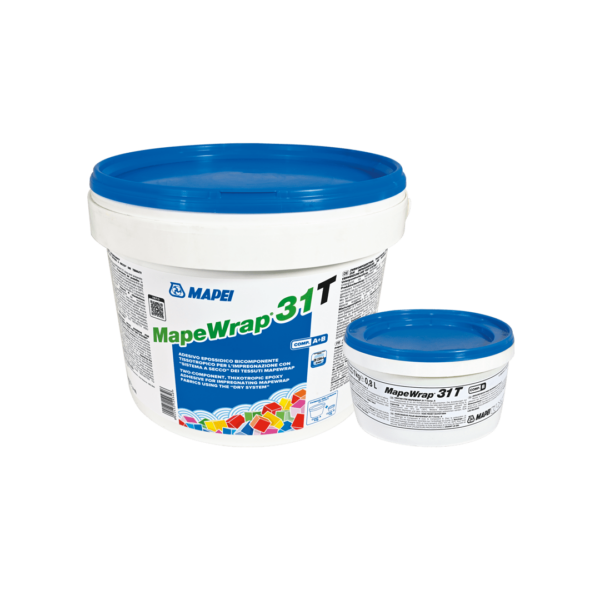 MAPEWRAP 31 T (5Kg) - Adesivo epossidico tissotropico per l’impregnazione con “sistema a secco” dei tessuti MAPEWRAP.