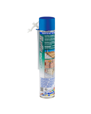 MAPEPUR ROOF FOAM M (Bomboletta 750Ml) - Schiuma poliuretanica autoespandente adesiva per incollaggio, riempimento ed isolamento termo-acustico.