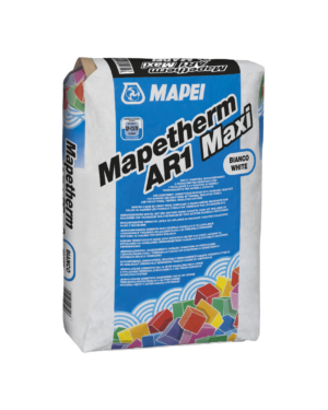 MAPETHERM AR1 MAXI (25Kg) - Malta cementizia monocomponente a granulometria maggiorata per l'incollaggio e la rasatura di pannelli termoisolanti e per sistemi a cappotto.