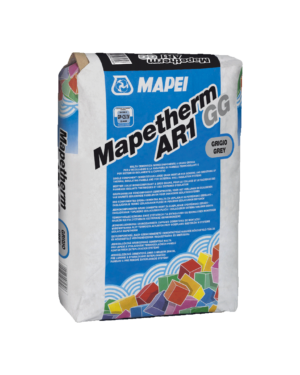 MAPETHERM AR1 GG (25Kg) - Malta cementizia monocomponente per l’incollaggio e la rasatura di pannelli termoisolanti e per sistemi di isolamento a cappotto.