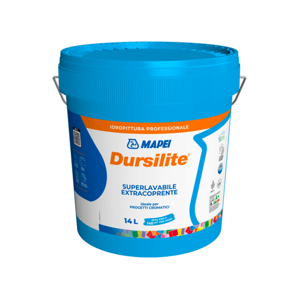 DURSILITE (20Kg) - Idropittura murale superlavabile ed extracoprente ideale per progetti cromatici.