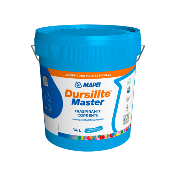 DURSILITE MASTER (BIANCO) -Idropittura murale traspirante e coprente ideale per grandi superfici