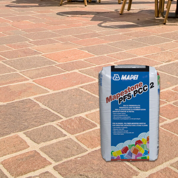 MAPESTONE PFS PCC 2 (25Kg) - La malta premiscelata a basso modulo elastico per stuccare pavimentazioni in pietra carrabili soggette a traffico veicolare anche intenso e pesante. - immagine 2