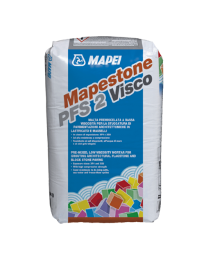 MAPESTONE PFS 2 VISCO (25Kg Neutro) - La malta premiscelata a bassa viscosità per la stuccatura di pavimentazioni in pietra carrabili, lastricati e masselli in pietra.