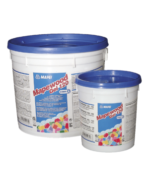 MAPEWOOD GEL 120 (KIT A+B 2,5Kg) - Adesivo epossidico in forma di gel, per il restauro di elementi strutturali in legno.
