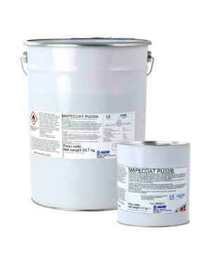 MAPECOAT PU33 (KIT A+B - 23Kg) - Rivestimento elastico a base di resine poliuretaniche bicomponenti.