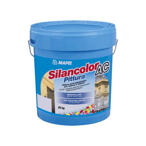SILANCOLOR AC PITTURA (20Kg) - Pittura acril-silossanica per esterni ed interni, idrorepellente ad alta resistenza agli UV.