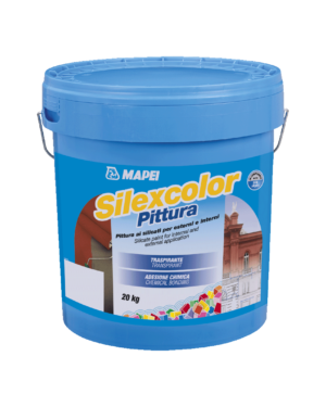 SILEXCOLOR PITTURA (20Kg) - Pittura ai silicati con elevata traspirabilità ed adesione chimica, per esterni ed interni a norma DIN 18363.