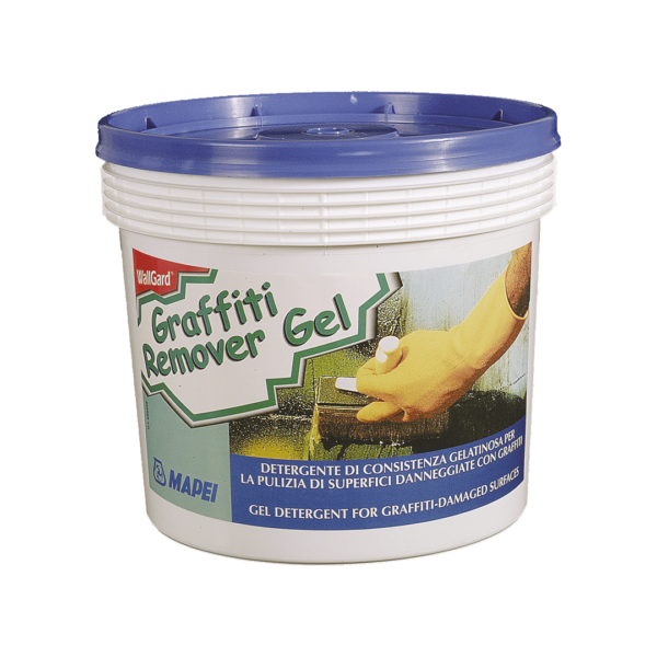 WallGard Graffiti REMOVER GEL (5Kg) -  Detergente tissotropico per la pulizia di superfici danneggiate con graffiti.