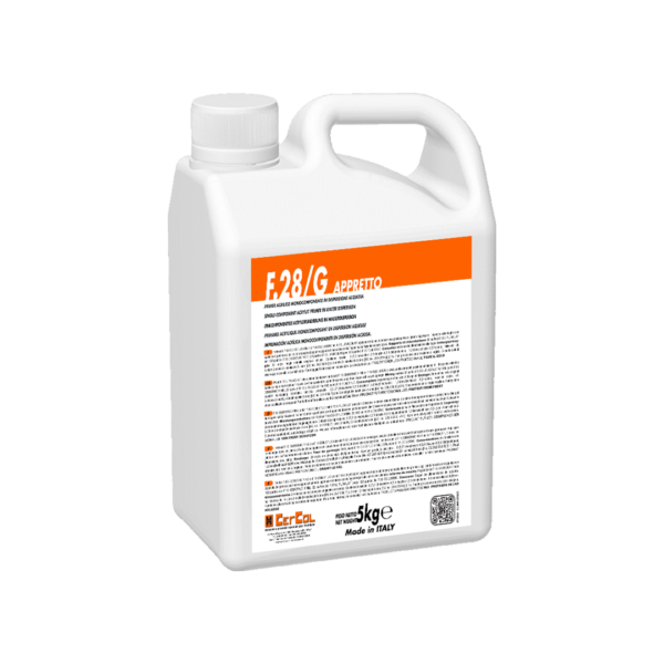 F.28/G APPRETTO  (25Kg) - Primer monocomponente a base di resine sintetiche in dispersione acquosa.