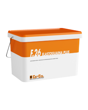 F.26 ELASTOGUAINA PLUS (10Kg) - Guaina liquida elastica, a base acrilica per impermeabilizzazioni in ambienti interni.