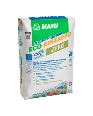 MAPE-ANTIQUE NHL ECO RINZAFFO (20Kg) - Eco malta da rinzaffo traspirante, a base di pura calce idraulica naturale e materiale riciclato.