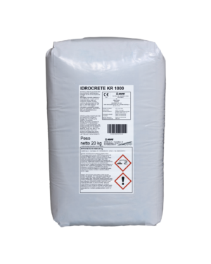 IDROCRETE KR 1000 (4Kg) - Additivo cristallizzante in polvere per calcestruzzi impermeabili.