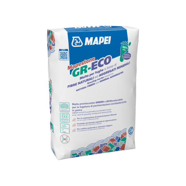 MAPESTONE GR-ECO (25Kg) - Malta premiscelata a base di fibre naturali per pavimentazioni architettoniche.