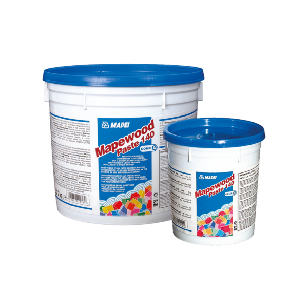 MAPEWOOD PASTE 140 (KIT A+B 3Kg) - Adesivo epossidico a consistenza tissotropica, per il restauro di elementi strutturali in legno.
