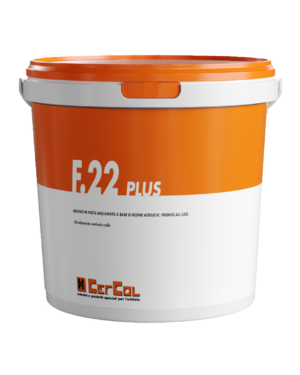 F.22 PLUS (25Kg) - Adesivo in pasta migliorato, a base di resine acriliche, pronto all'uso.