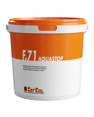F.71 ACQUASTOP (KIT A+B+C 5Kg) - Impermeabilizzante tri-componente epossi-cementizio per superfici soggette a rimonte di umidita.