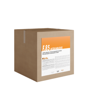 F.85 ACQUABLOCK (5Kg) - Legante idraulico a presa ed indurimento istantanei per il bloccaggio di infiltrazioni d’acqua.