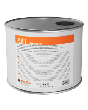 F.81 IMPRECER (5Kg) - Idrorepellente a base di polimeri silossanici ad elevata penetrazione in soluzione solvente.