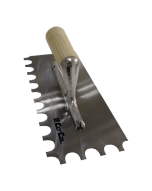 F.91/3 SPATOLA 28X12 (15MM) - Spatola con dente arrotondato per la posa di piastrelle e pietre naturali.