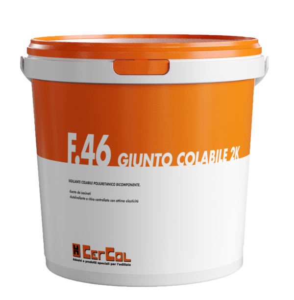 F.46 GIUNTO COLABILE 2K (KIT A+B 5Kg) - Sigillante epossi-poliuretanico colabile ad elevata resistenza e ad alto modulo elastico.