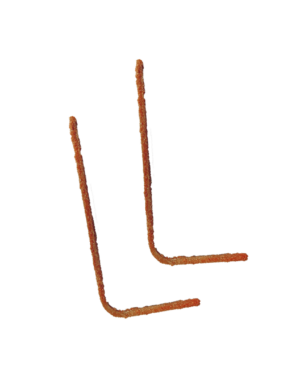 F.25 CONNETTORE 200X100 - Connettori a “L” in vetroresina, per la realizzazione di intonaci “armati” strutturali su manufatti in calcestruzzo e muratura.