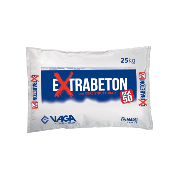 EXTRABETON RCK50 (25Kg) - Calcestruzzo strutturale premiscelato.