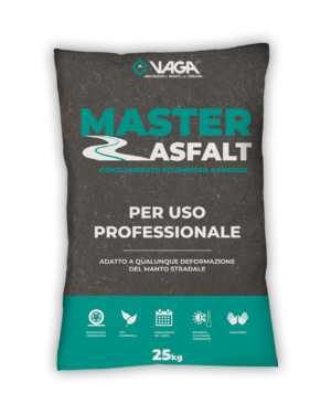 MASTER ASFALT (25Kg) - Conglomerato bituminoso per asfalto.